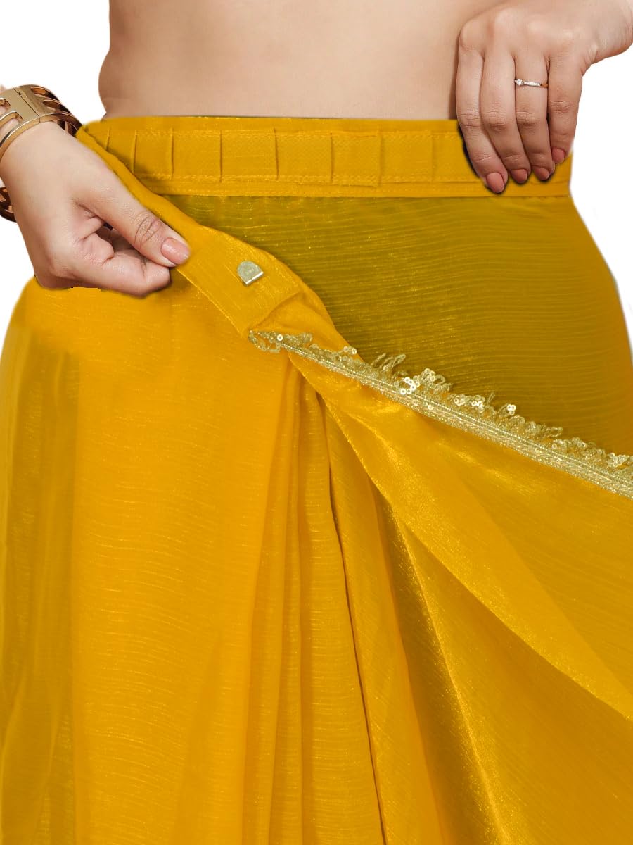 Chandrakala 1-Minute Ready To Wear saree for Women's Pre-Stitched Drape (1445-P) - Image 6