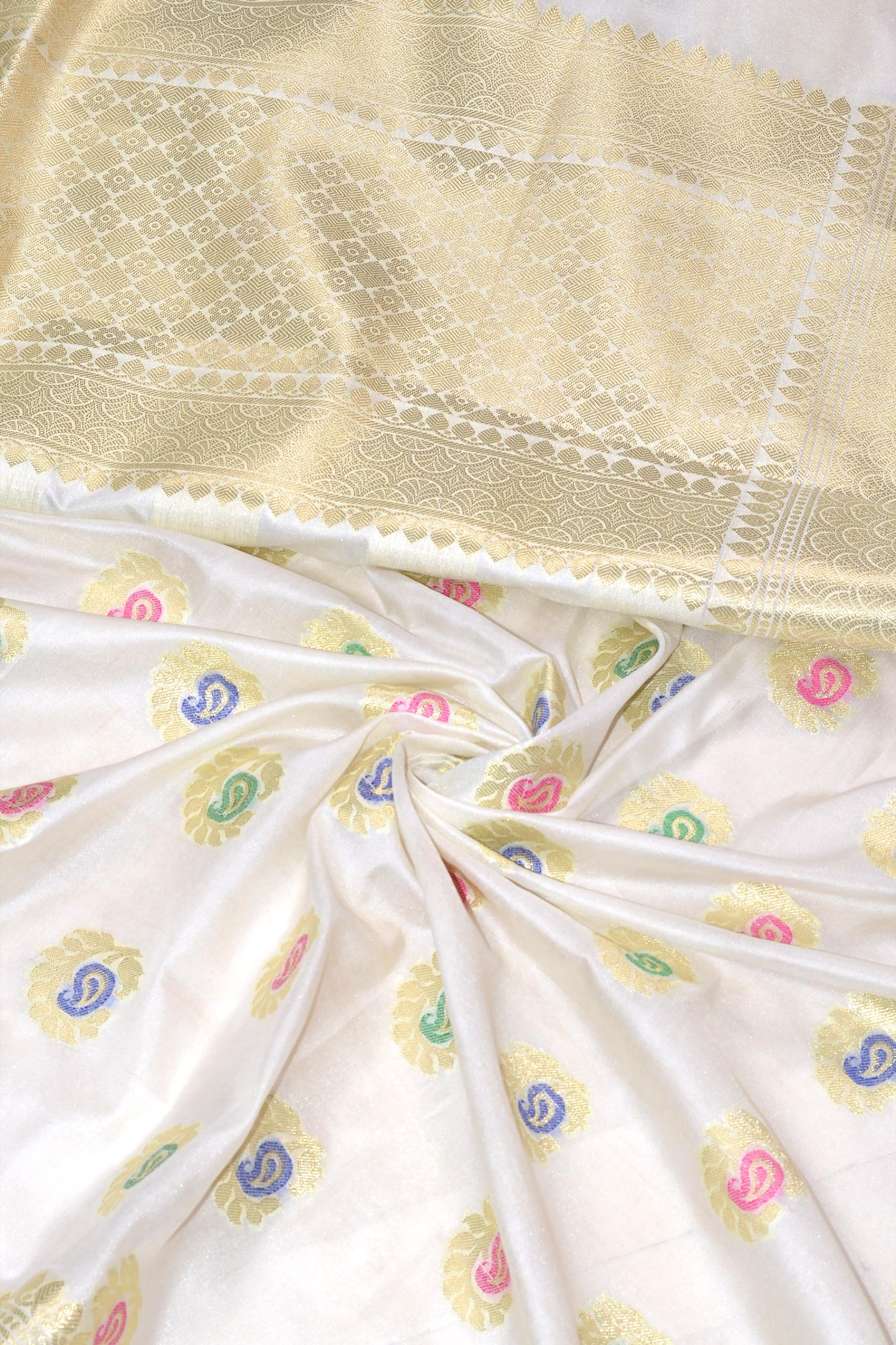 Chandrakala Banarasi Dupatta for Women,Shawl Scarf Wrap Chunni (D266-P) - Image 4