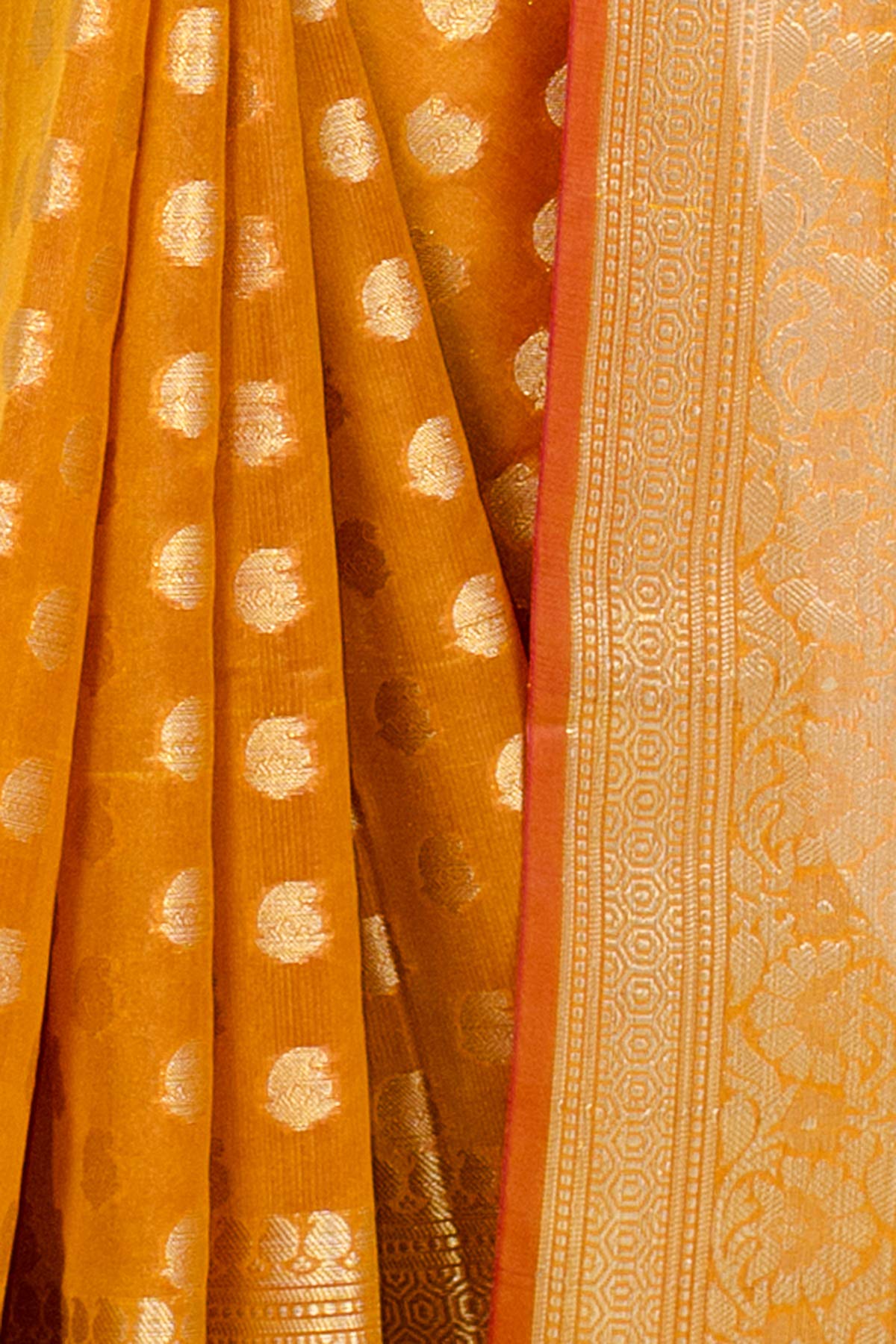 Chandrakala Banarasi Saree for Women with Unstitched Blouse Piece Indian Wear (1105) - Image 4