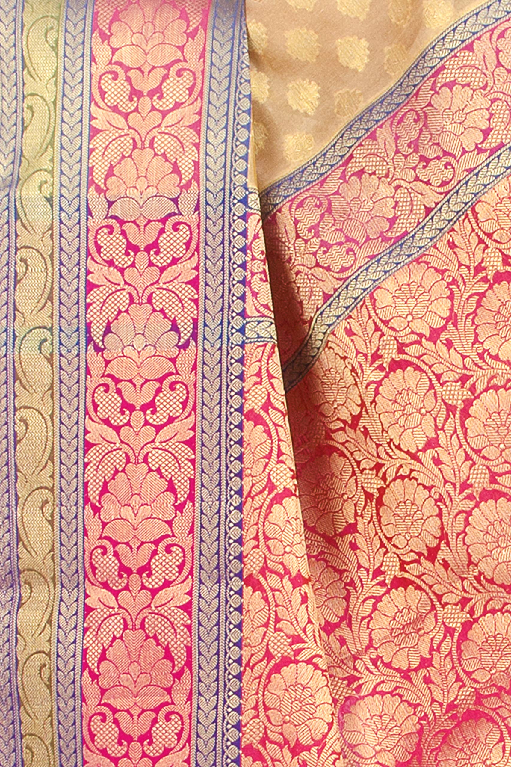 Chandrakala Banarasi Saree for Women with Unstitched Blouse Piece Indian Wear (1080) - Image 3