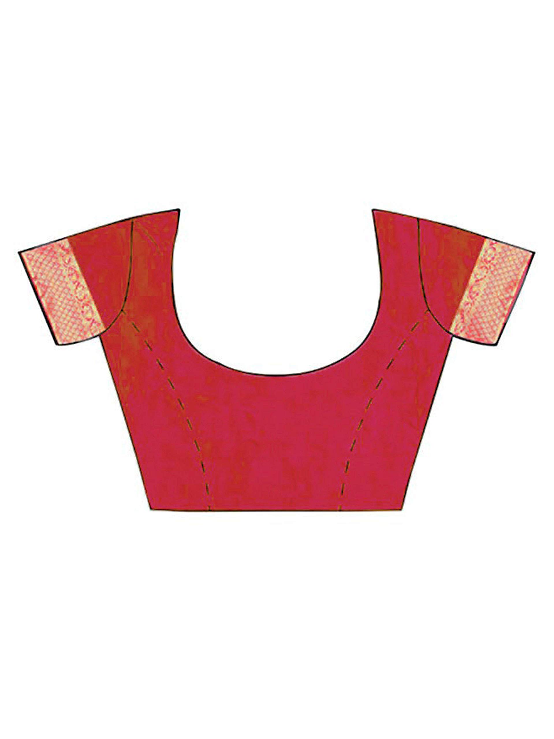 Chandrakala Banarasi Saree for Women with Unstitched Blouse Piece Indian Wear (1088) - Image 6