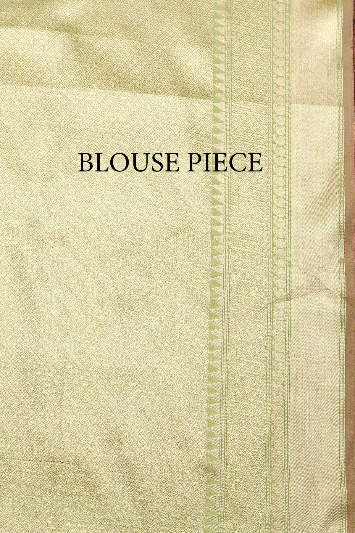 Chandrakala Banarasi Saree for Women with Unstitched Blouse Piece Indian Wear (1258) - Image 7