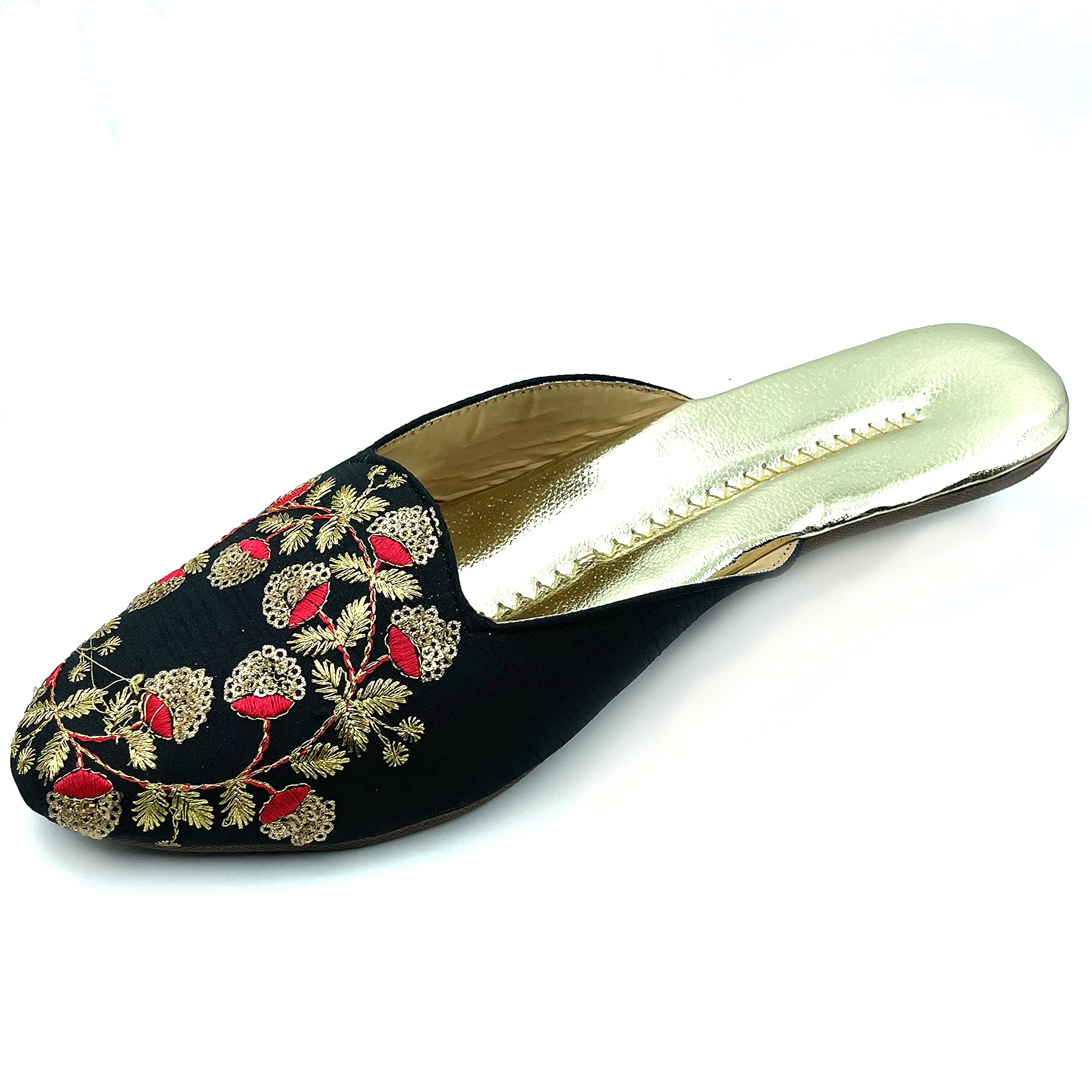 Chandrakala Bridal Mojaris for Women Flats Punjabi Jutti (WF138-P) - Image 4