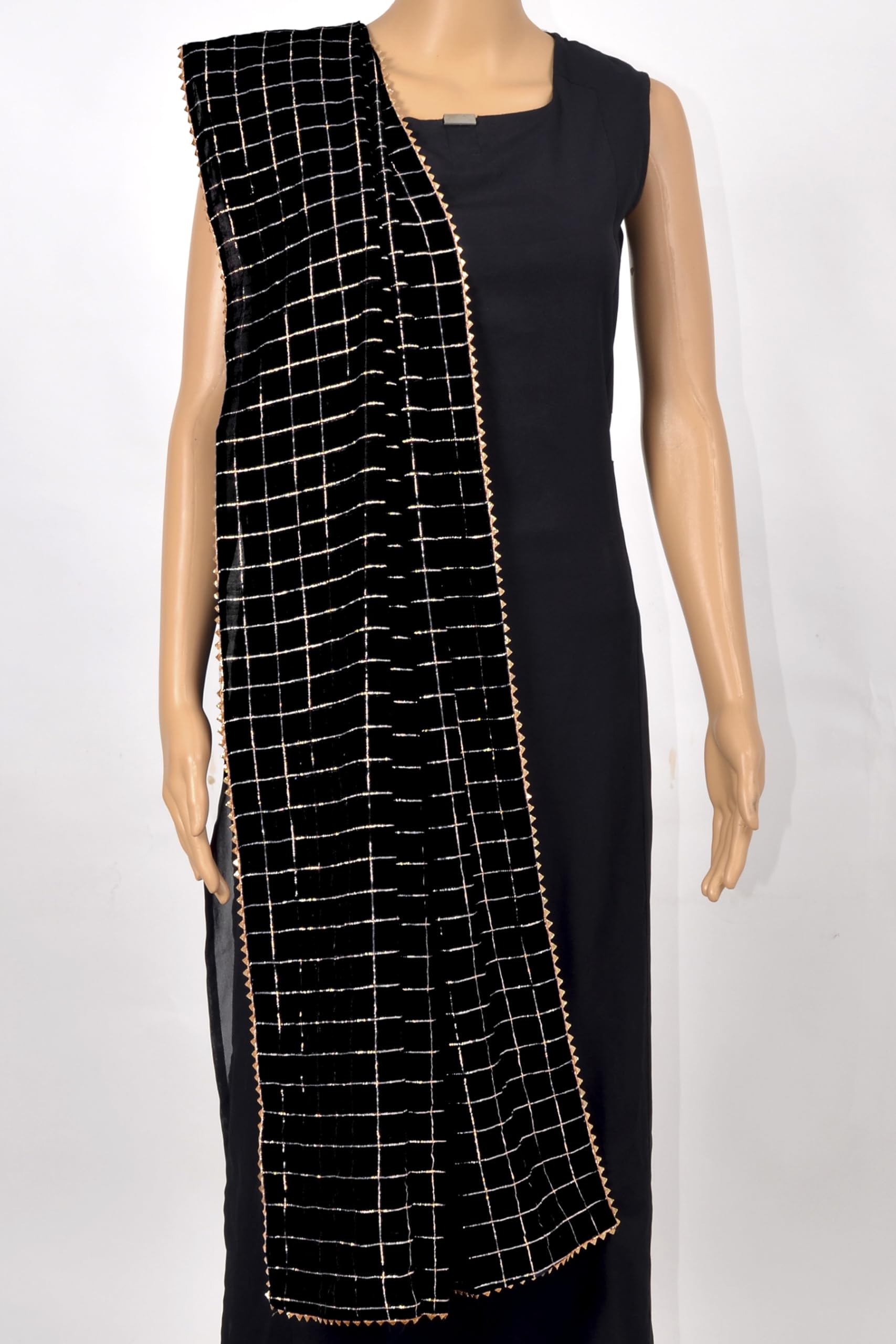 Chandrakala Chanderi Dupatta for Women, Shawl Scarf Wrap Chunni (D275-P) - Image 3