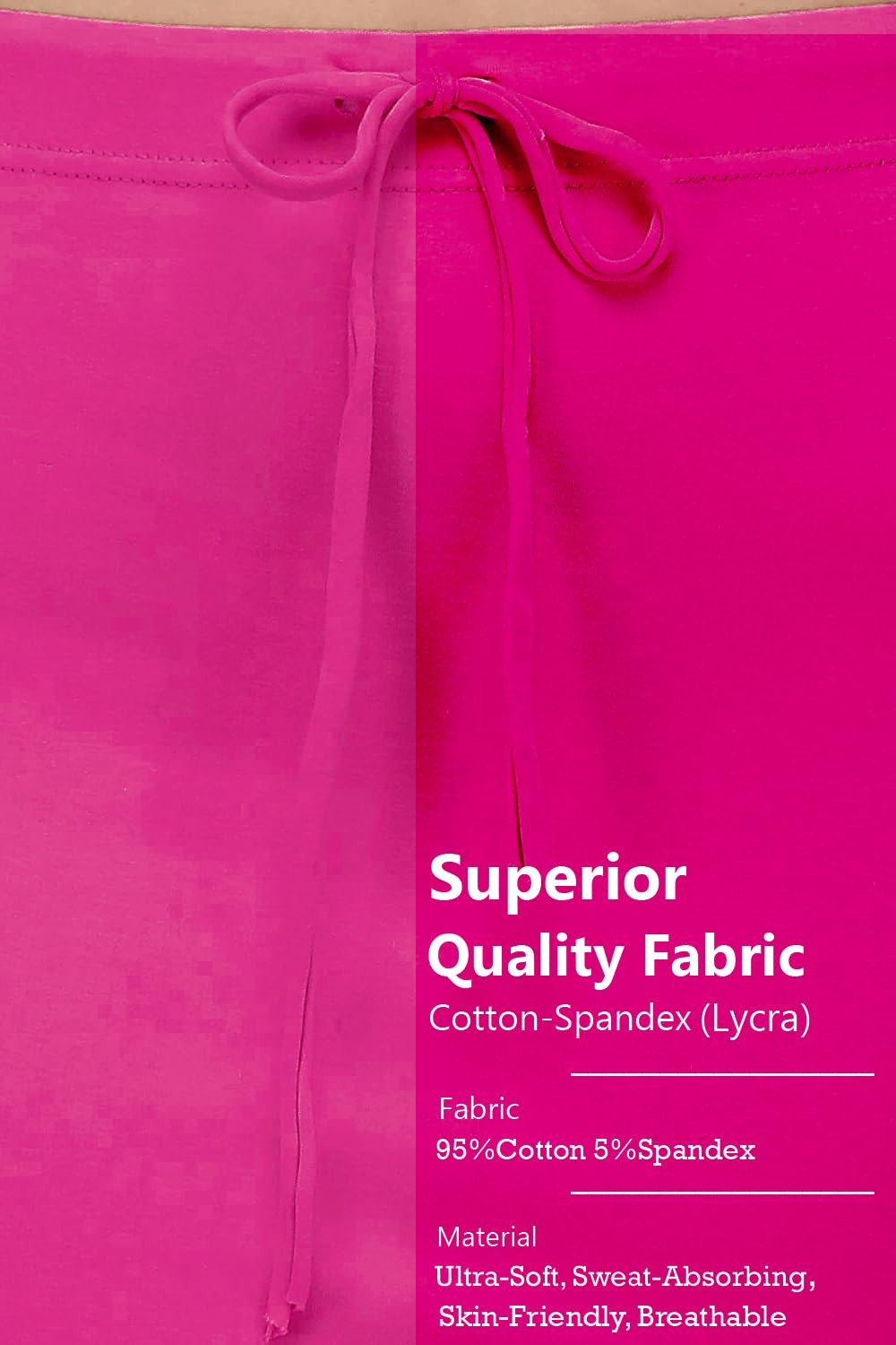 Chandrakala Cotton Saree Shapewear for Women Seamless Stretchable Mermaid Sari Shaper Petticoat Girls (S117-P) - Image 5