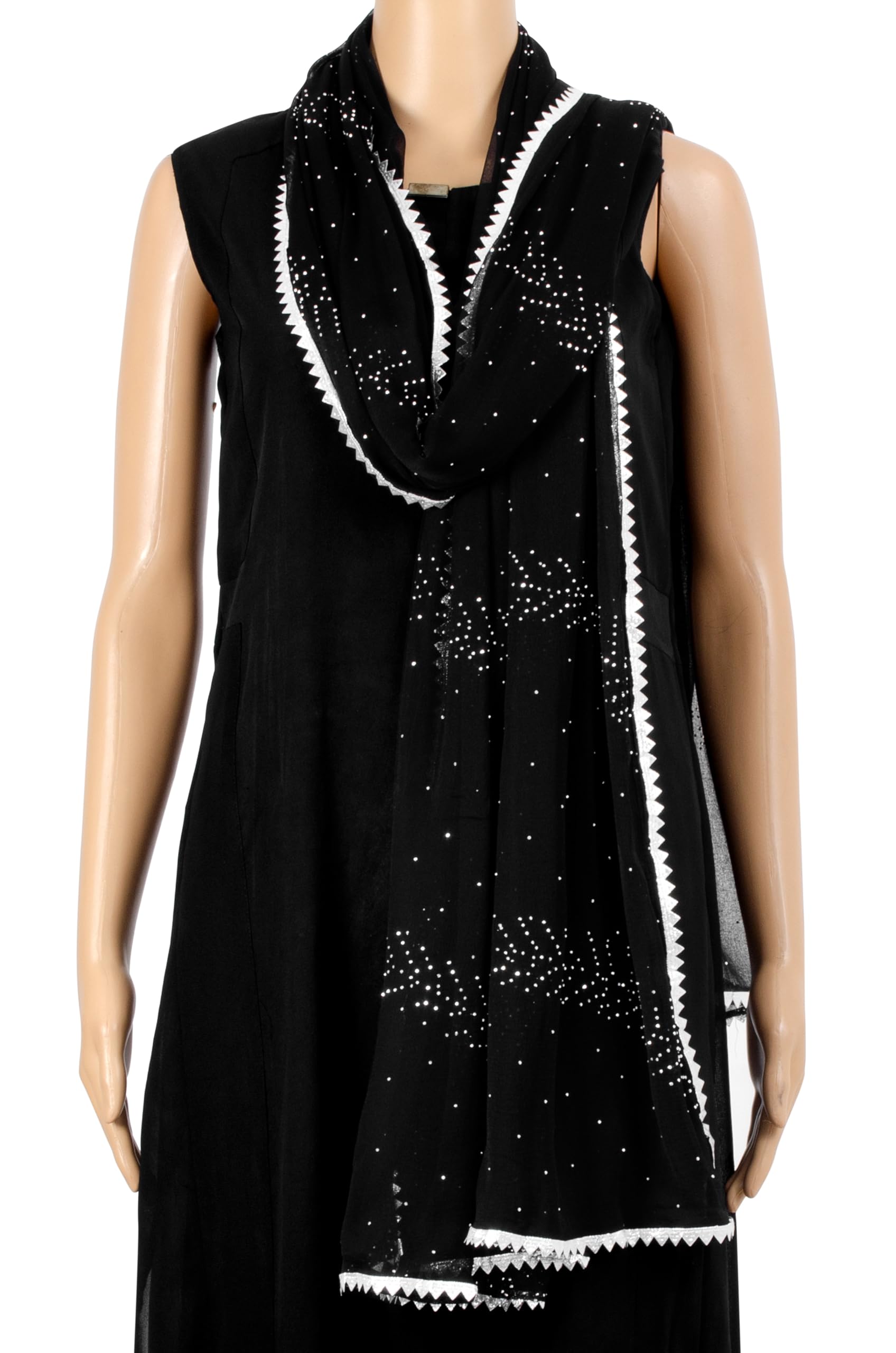 Chandrakala Dupatta for Women, Shawl Scarf Wrap Chunni (D289-P) - Image 3