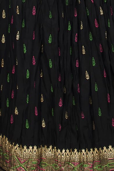 Chandrakala Flowy Long Skirt for Women A Line Casual Beach Party Holiday Maxi Skirts (S115-P) - Image 4