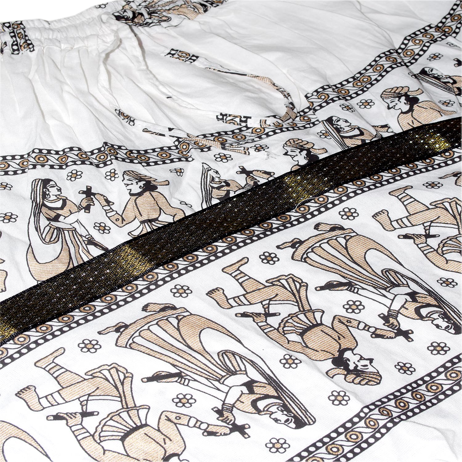 Chandrakala Flowy Long Skirt for Women A Line Casual Beach Party Holiday Maxi Skirts (S113-P) - Image 4