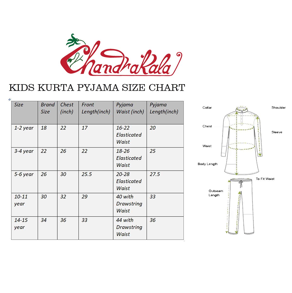 Chandrakala Kids Kurta Pyjama Set for Boys Indian Traditional Party Wear Bollywood Style Wedding Dress, (KK101) - Image 7