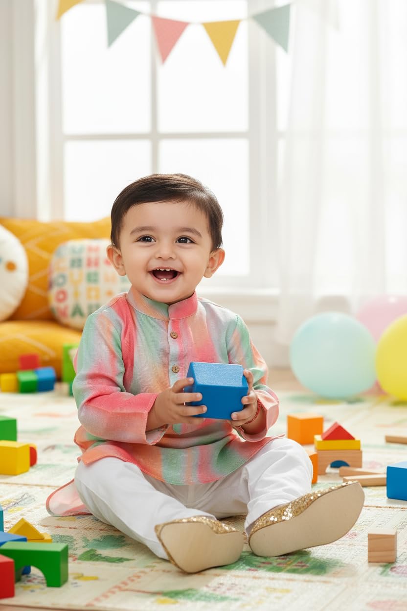 Chandrakala Kids Kurta Set for Boys Eid gift Indian Ethnic Wear (KK119) - Image 4