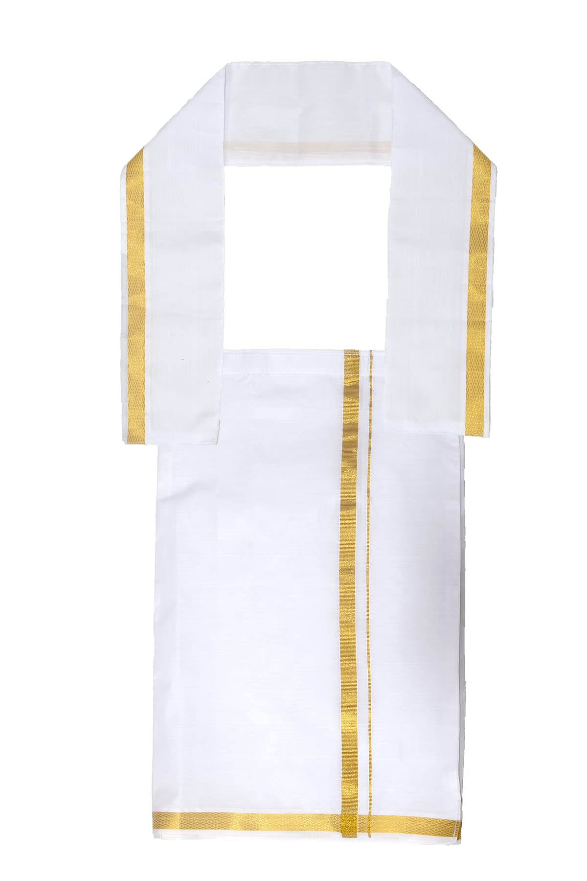 Chandrakala Kids Shirt With Mundu Set for Boy (KB101) - Image 4