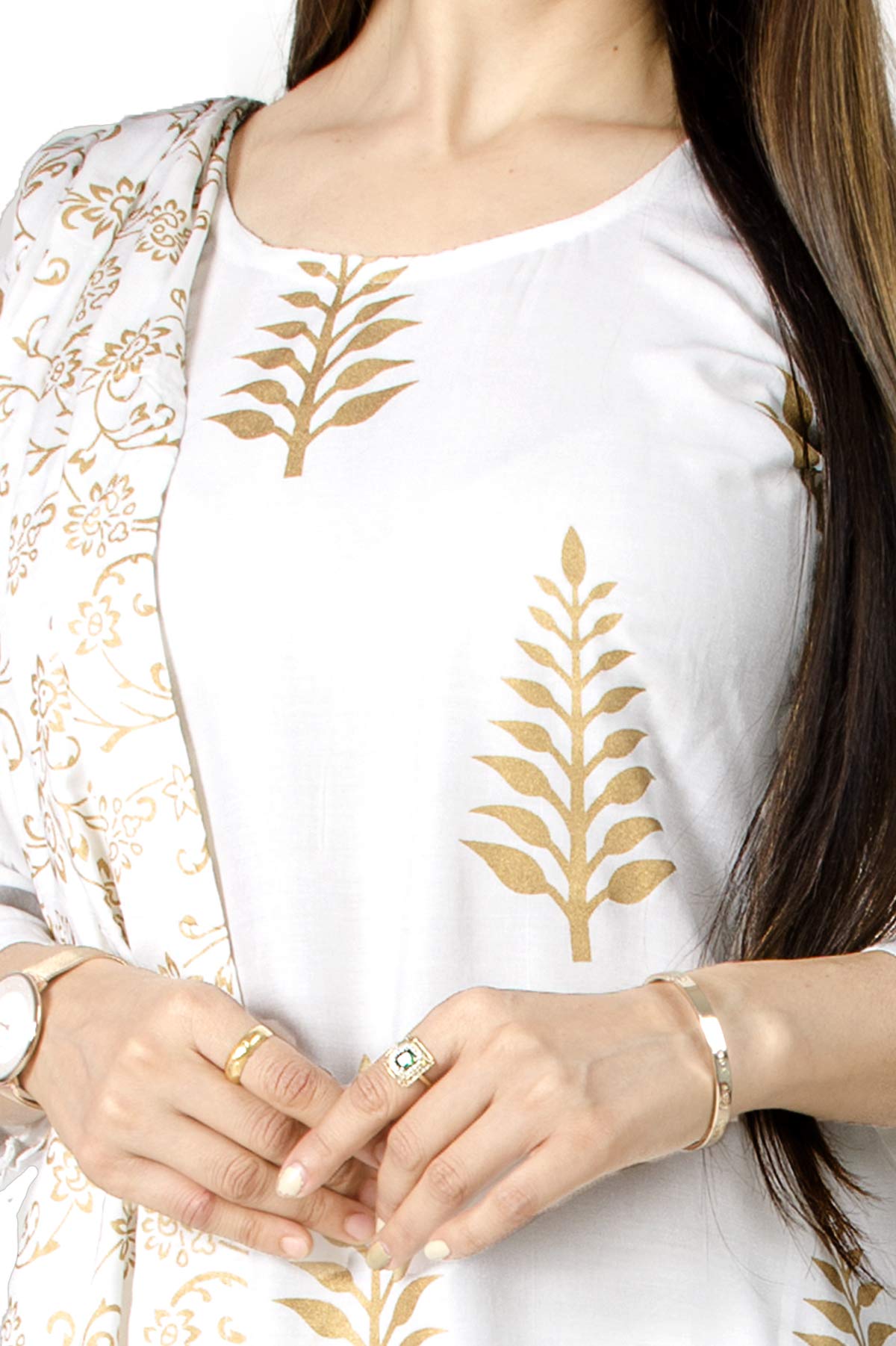 Chandrakala Kurti Palazzo Pant with Dupatta Suit Set for Women (K176-P) - Image 5