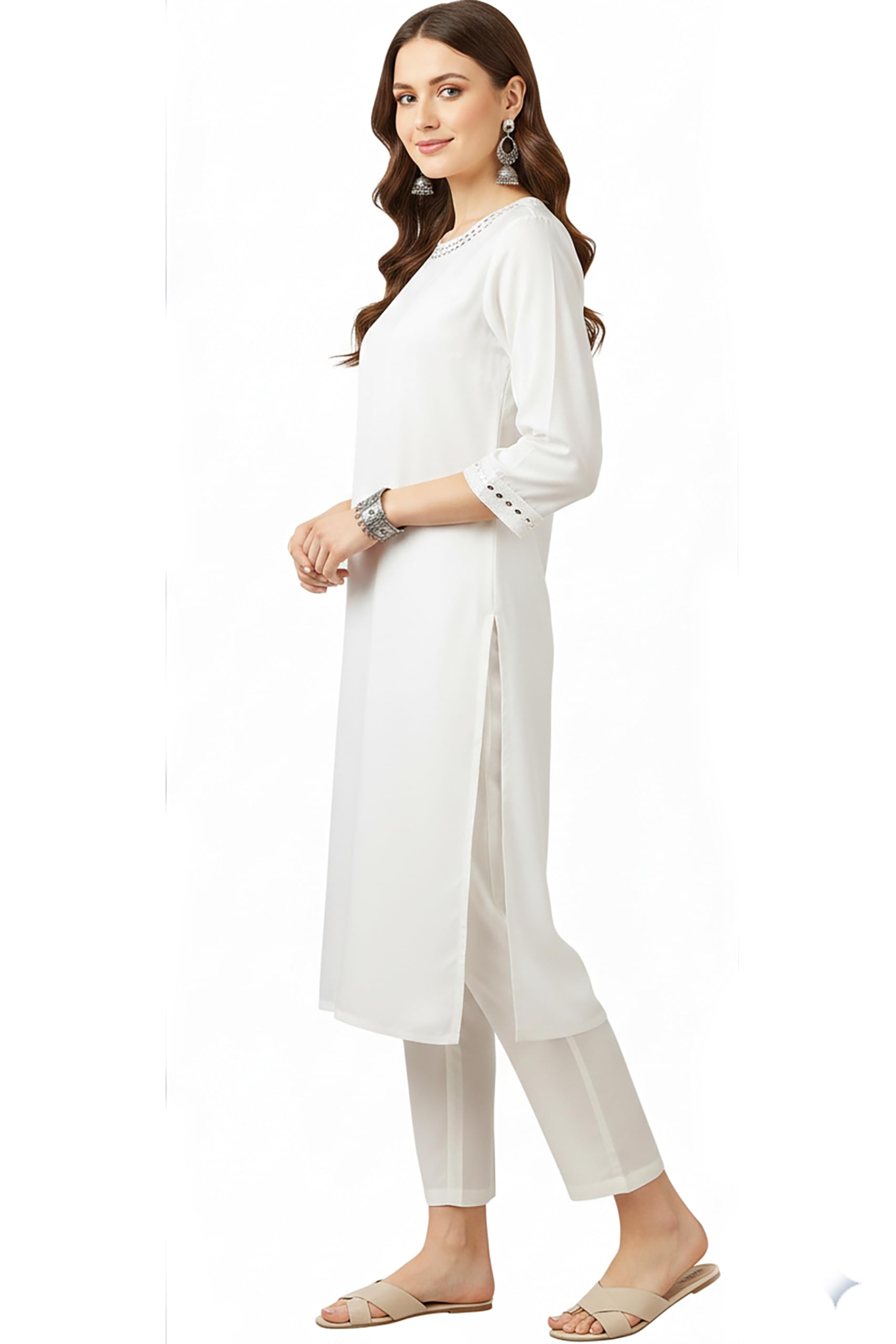 Chandrakala Kurti Pant Set for Women (K244-P) - Image 3