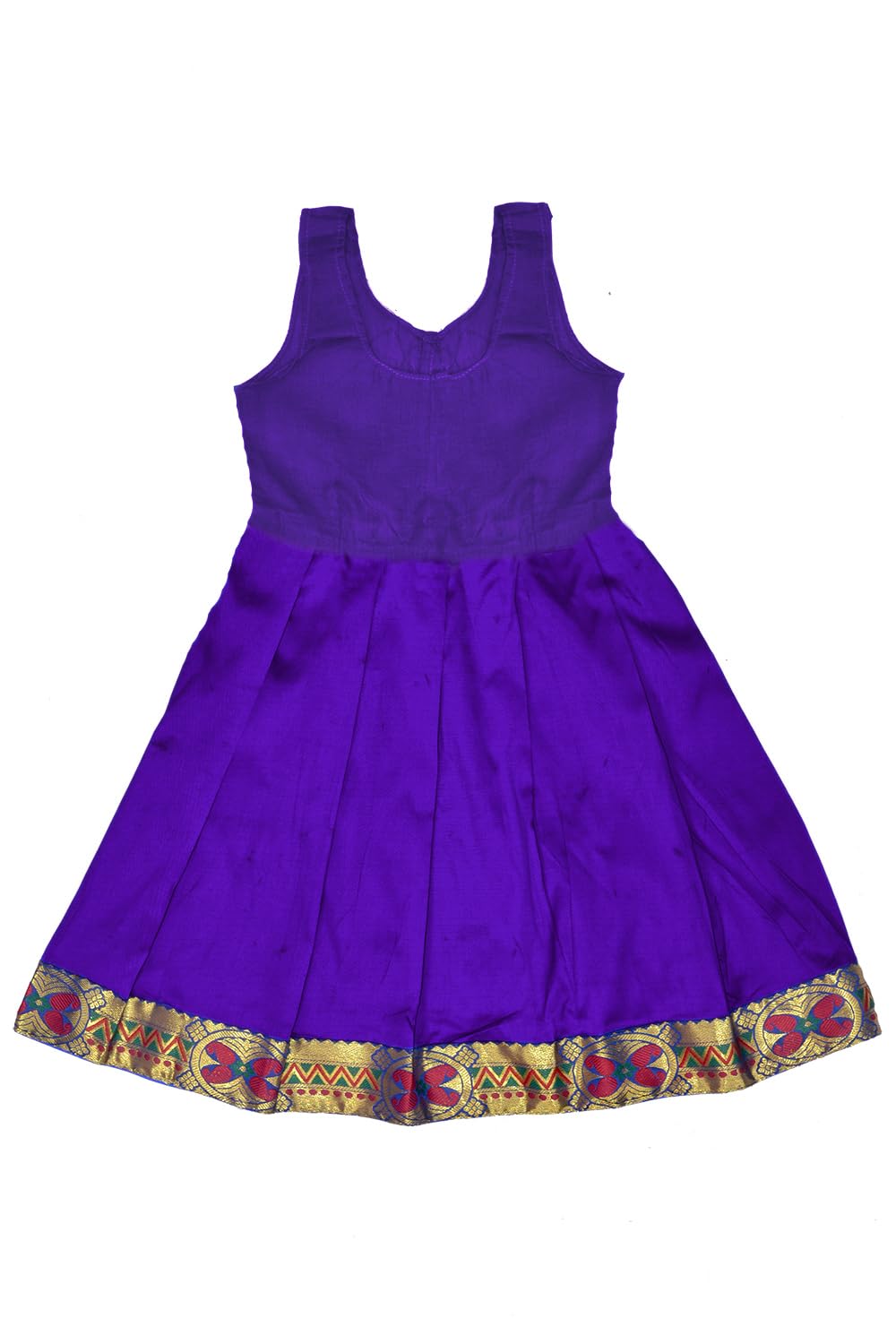 Chandrakala Lehanga Pattu Pavadai For Girls Kids South Indian Dress, (KL113-P) - Image 4