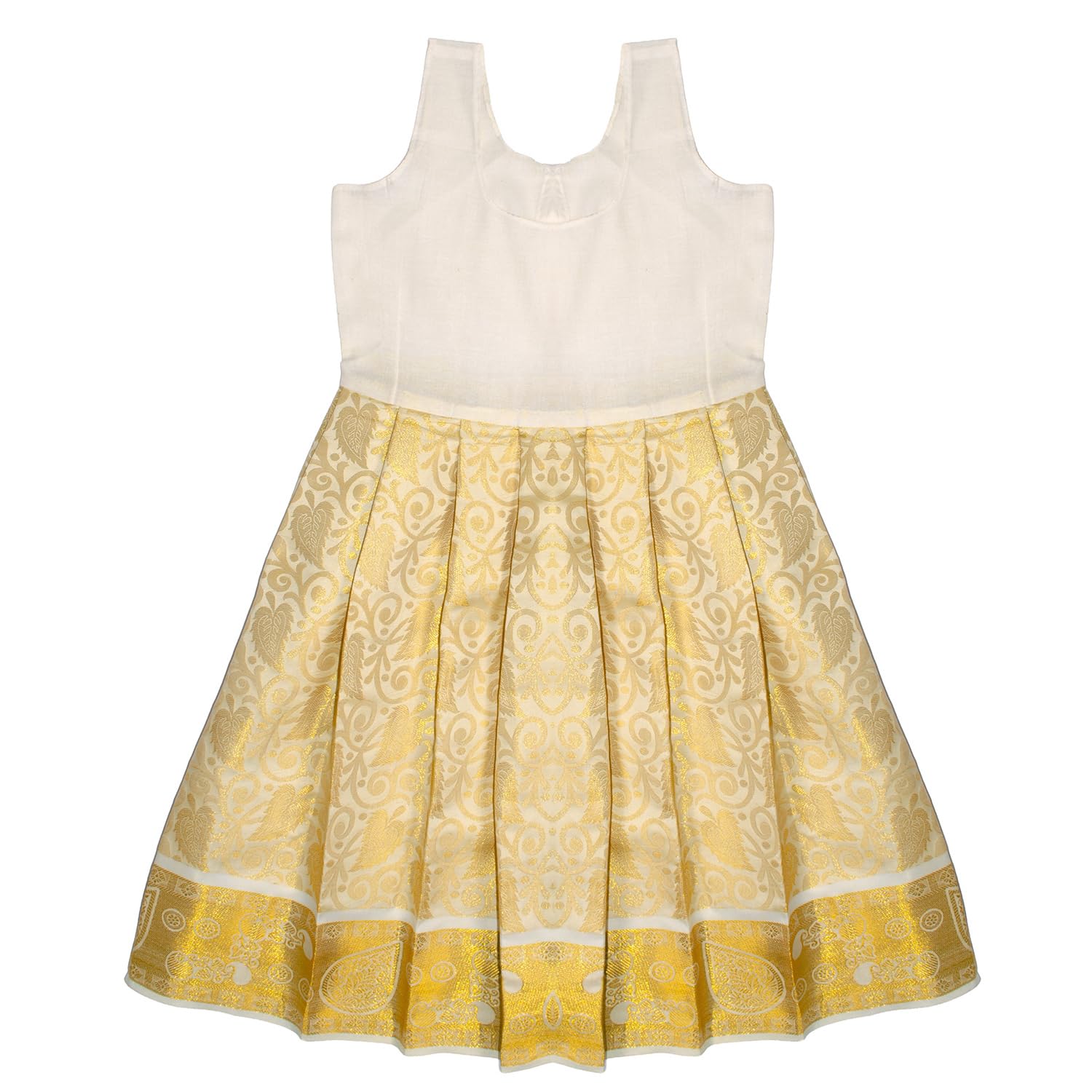 Chandrakala Lehanga Pattu Pavadai For Girls Kids South Indian Dress, (KL115-P) - Image 5