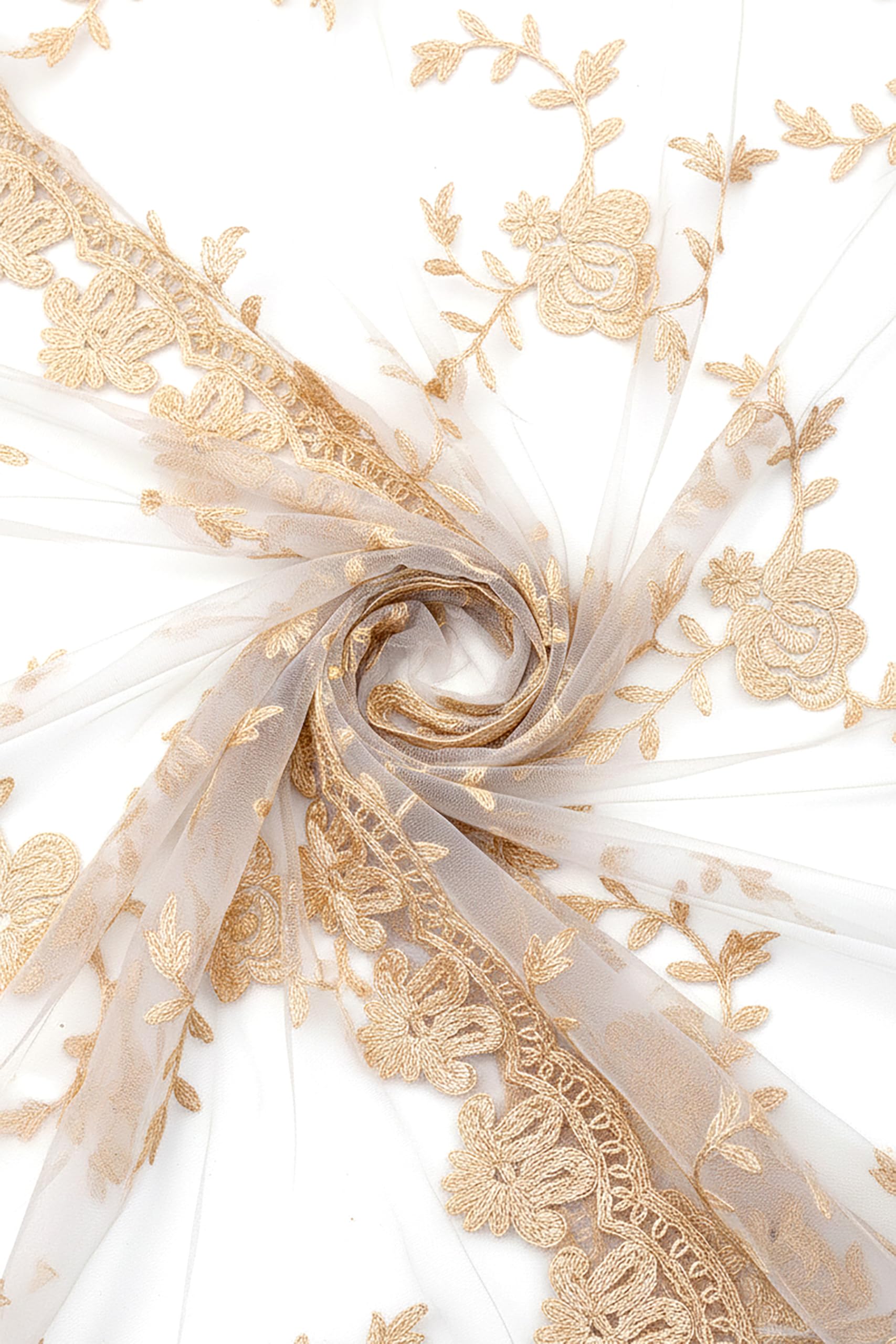 Chandrakala Net Dupatta for Women, Shawl Scarf Wrap Chunni, (D185) - Image 5