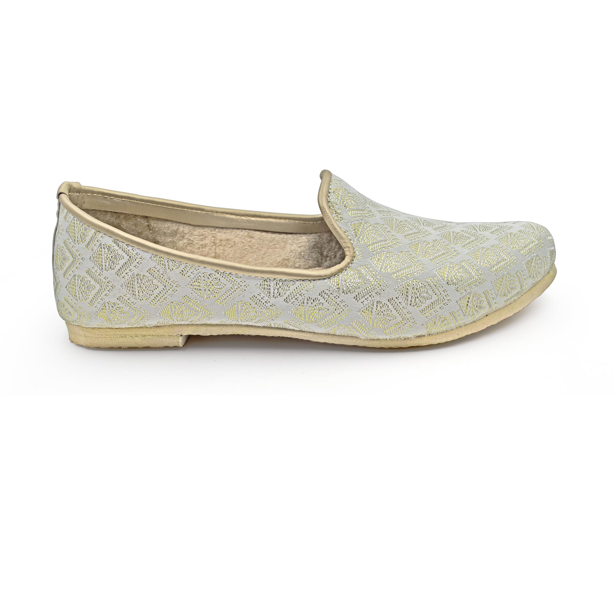 Chandrakala Punjabi Jutti for Men’s Shoes Wedding Khussa Traditional Handmade Ethnic Loafers (MF106-P) - Image 5