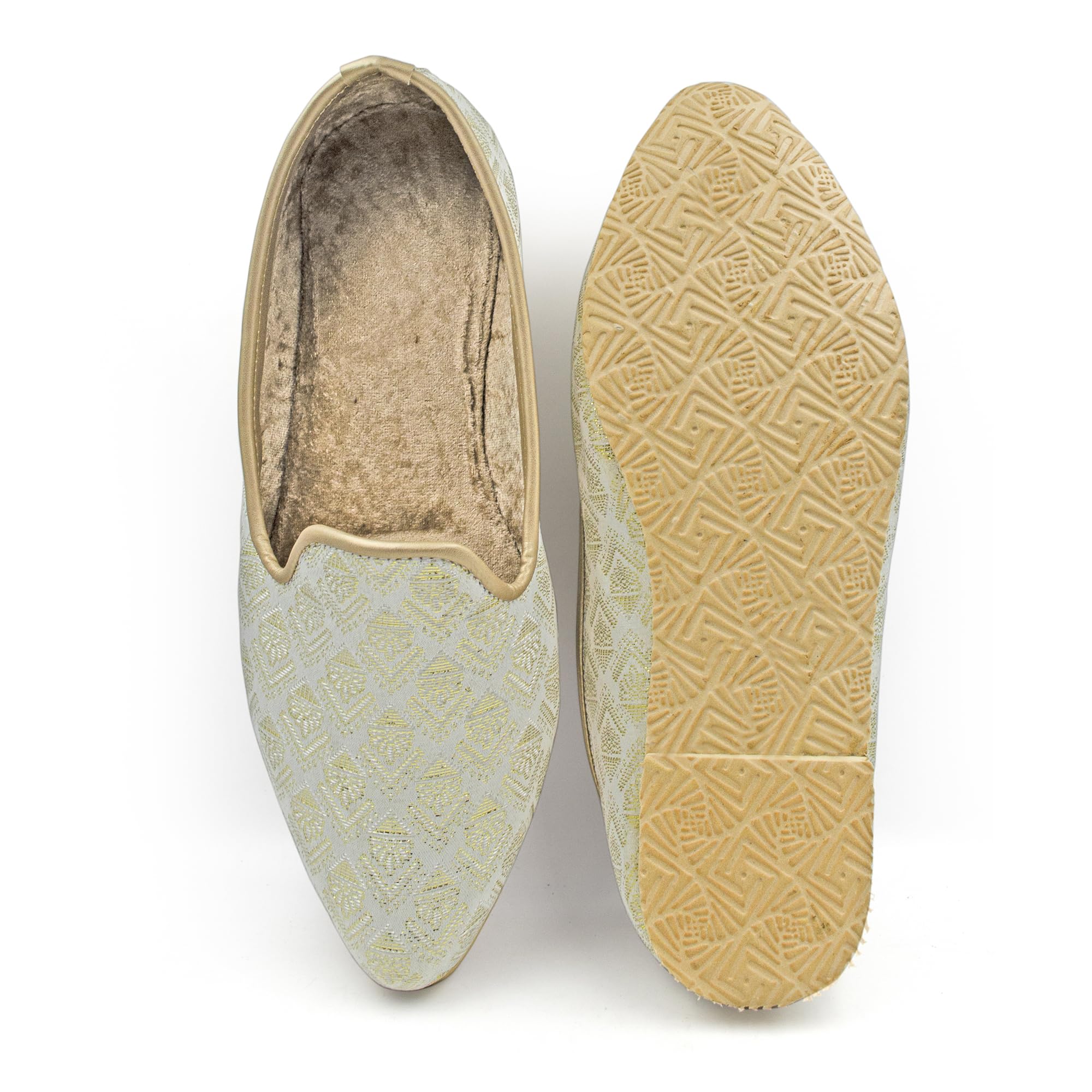 Chandrakala Punjabi Jutti for Men’s Shoes Wedding Khussa Traditional Handmade Ethnic Loafers (MF106-P) - Image 6