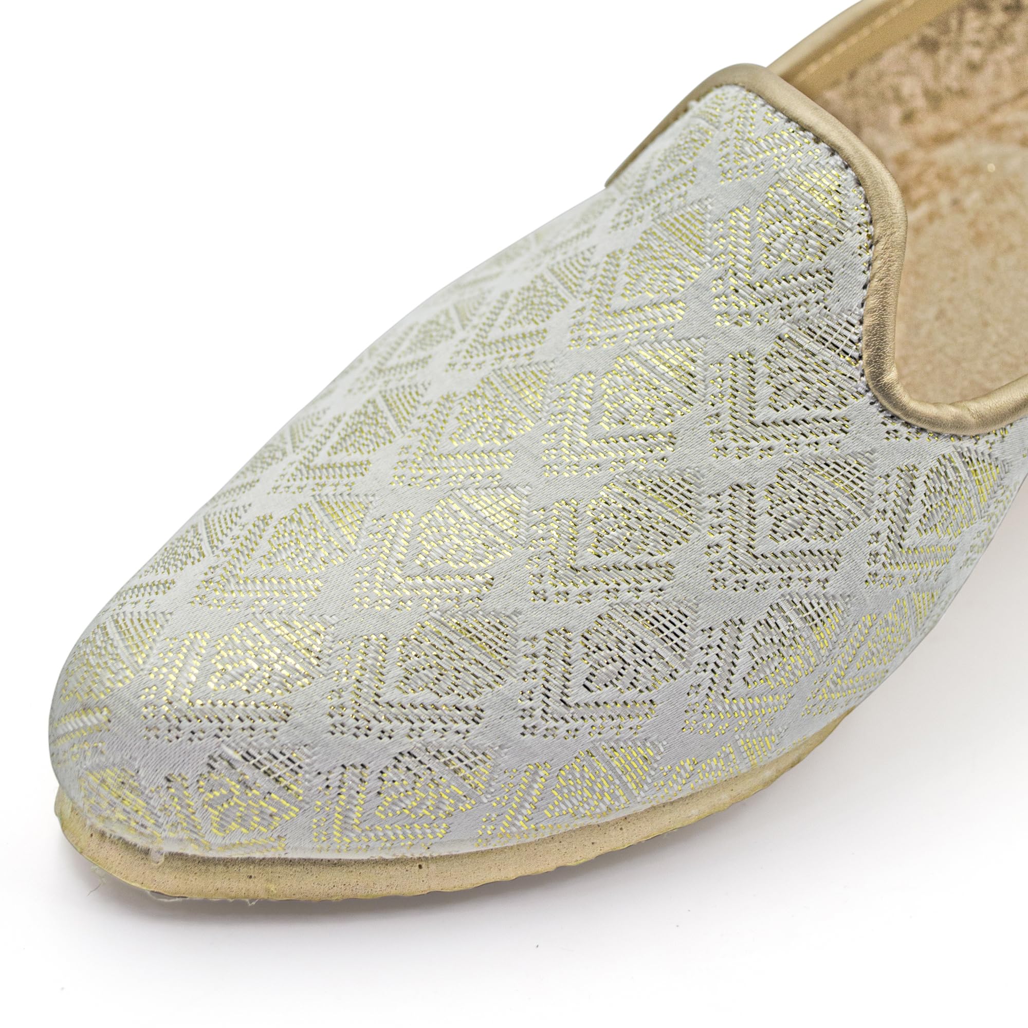 Chandrakala Punjabi Jutti for Men’s Shoes Wedding Khussa Traditional Handmade Ethnic Loafers (MF106-P) - Image 7