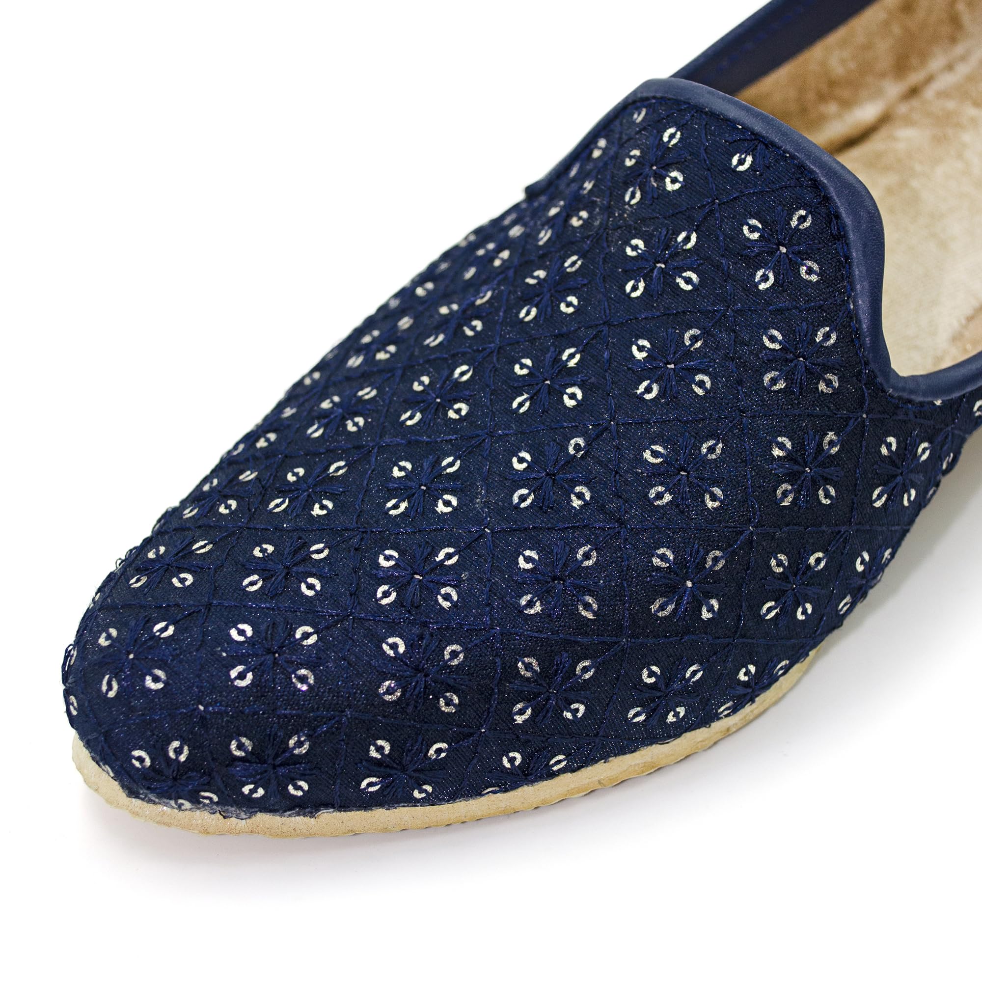 Chandrakala Punjabi Jutti for Men’s Shoes Wedding Khussa Traditional Handmade Ethnic Loafers (MF106-P) - Image 7