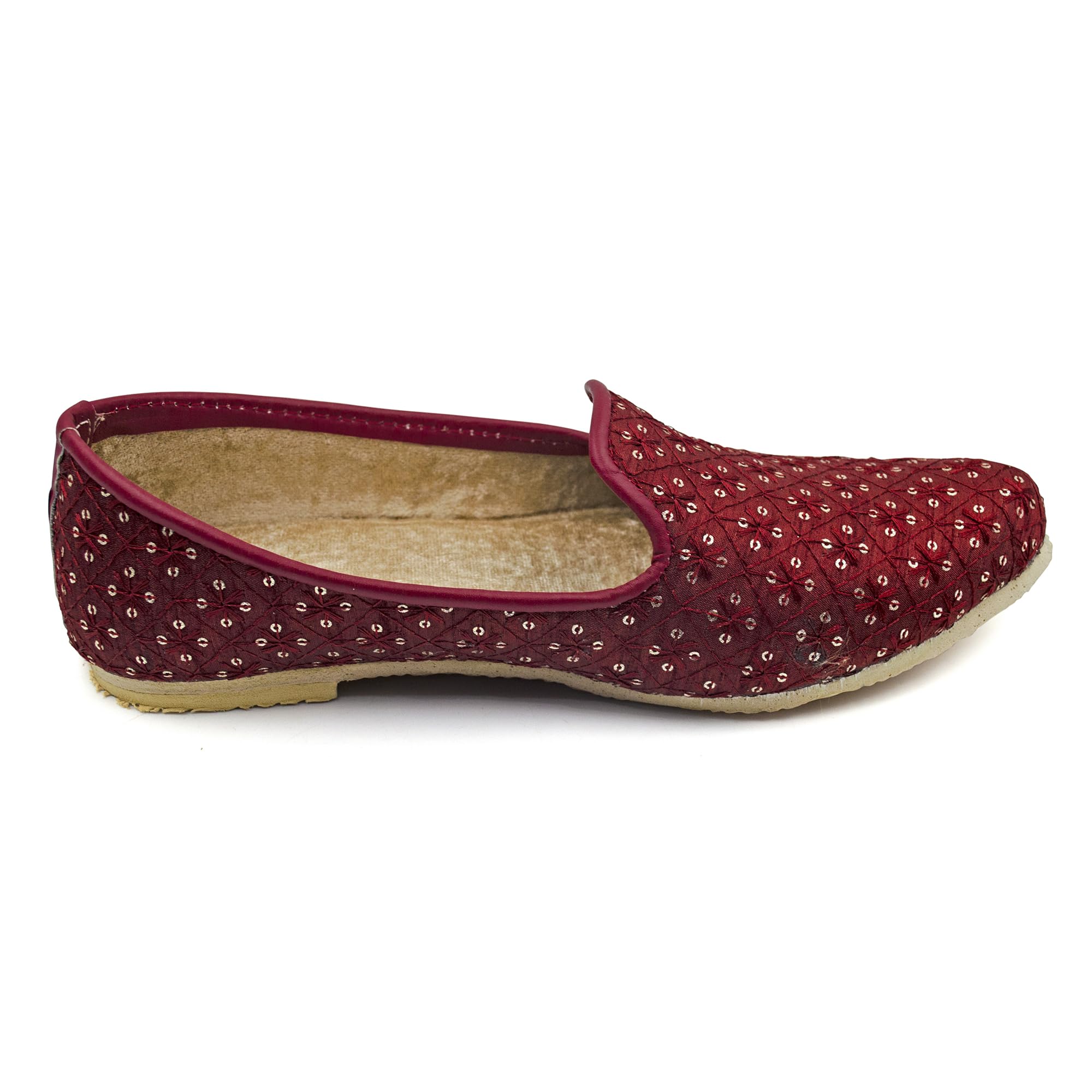 Chandrakala Punjabi Jutti for Men’s Shoes Wedding Khussa Traditional Handmade Ethnic Loafers (MF106-P) - Image 5