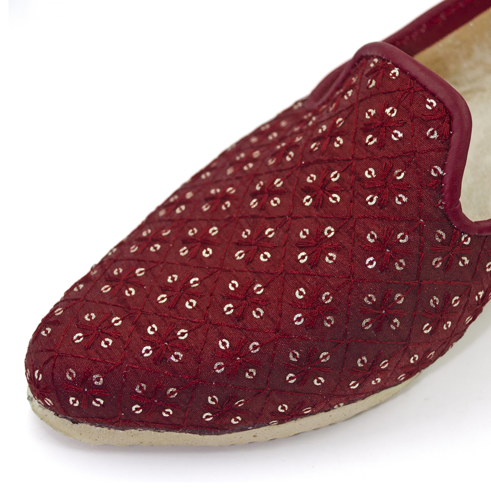 Chandrakala Punjabi Jutti for Men’s Shoes Wedding Khussa Traditional Handmade Ethnic Loafers (MF106-P) - Image 7