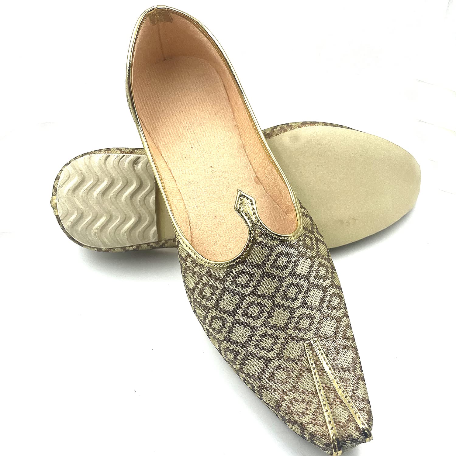 Chandrakala Wedding Nagra Shoes for Men Flats Punjabi Jutti (MF101) - Image 4