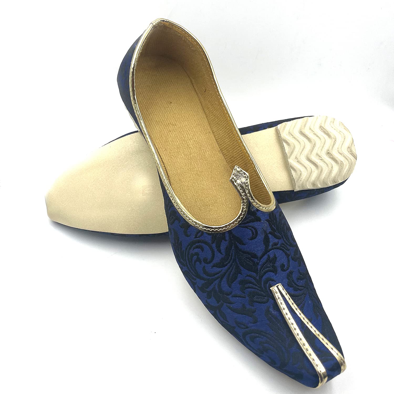Chandrakala Wedding Nagra Shoes for Men Flats Punjabi Jutti (MF101) - Image 4